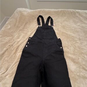 H&M Charcoal Denim Jumpsuit